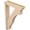 Ekena Millwork 6-in W x 28-in D x 40-in H Balboa Trad Rough Cedar Woodgrain TimberThane Outlooker, Primed Tan OUTUR060X28X40BOA04RCPR - alternate 3